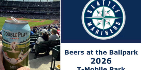 Beers at the Ballpark 2026 – Craft Beer at T-Mobile Park Hand holding a can of beer at a ballpark
