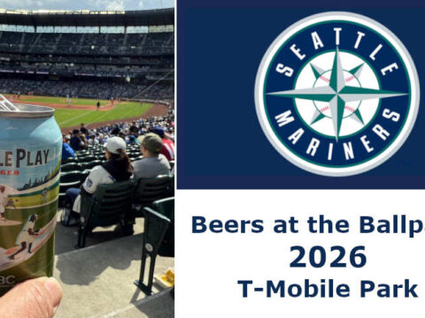 Beers at the Ballpark 2026 – Craft Beer at T-Mobile Park Hand holding a can of beer at a ballpark