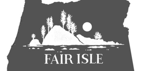 map or Oregon with a brewery loco superimposed over the top