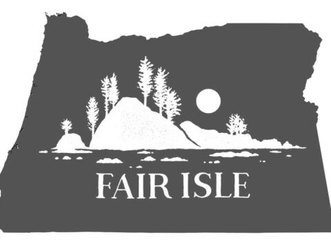 map or Oregon with a brewery loco superimposed over the top