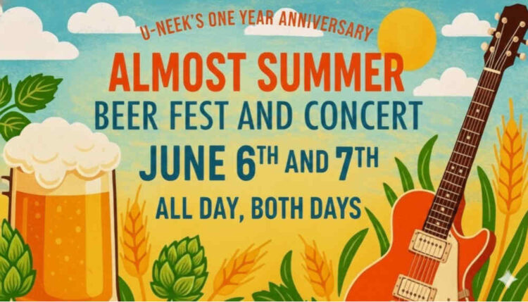 poster for the event at the brewery