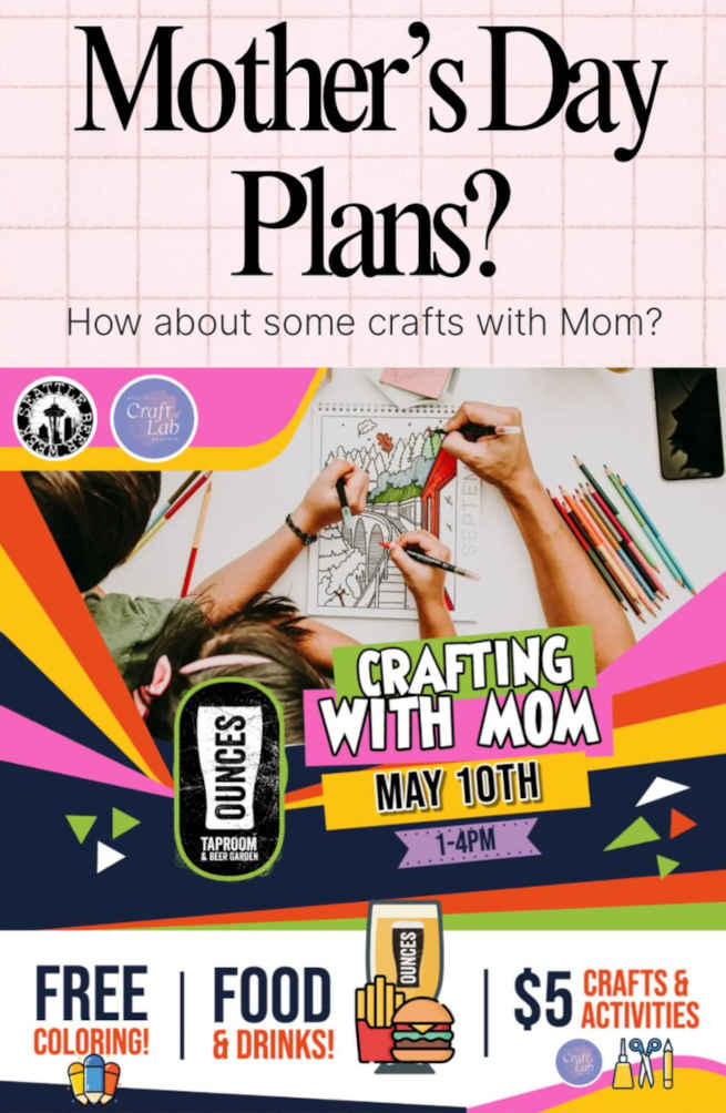 Poster for a crafting event