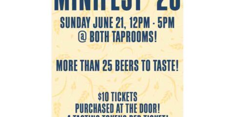 Poster for the Mini Beer Fest at Postdoc Brewing