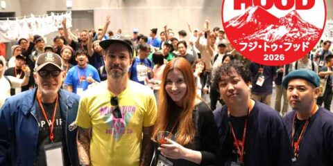 Fuji to Hood: A Very Pacific Beer Festival, But Also a Lot More A group of people pose for the camera at beer festival