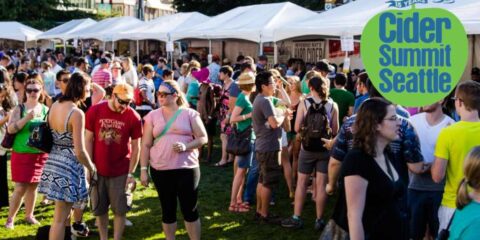 Cider Summit Seattle Returns for a 15th Delicious Year This September A crowd enjoying a cider festival on a sunny day