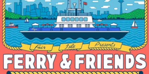 a poster for the ferry and friends week celebration
