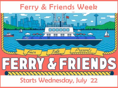 a poster for the ferry and friends week celebration