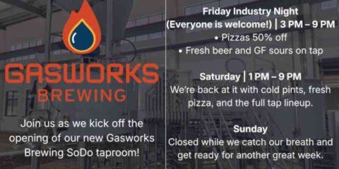 A poster announcing a brewery opening