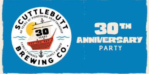This is Not Your Grandad’s Craft Brewery: Scuttlebutt Turns 30 Poster for the anniversary party at scuttlebutt brewing