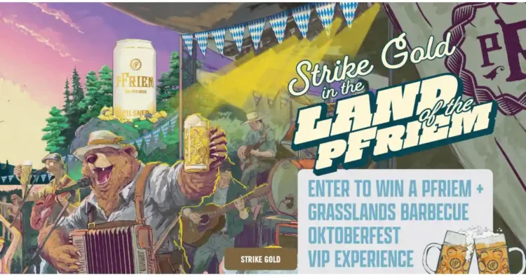 A poster for the pFriem Oktoberfest in Hood River, OR