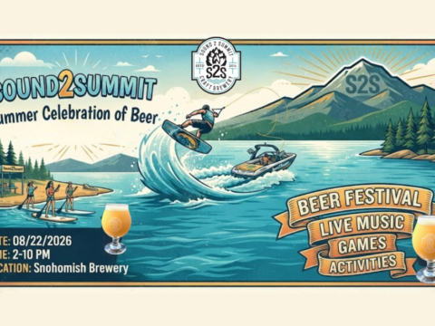 An Unexpectedly Large Summer Beer Fest at Sound2Summit Brewery A poster for a summer beer festival at a brewery