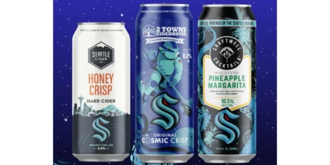 Co-branded beverages for the Seattle Kraken