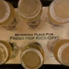 The Season has Arrived: A List of Washington’s Fresh Hop Festivals 2026 A flight of taster glasses at a fresh hop beer event