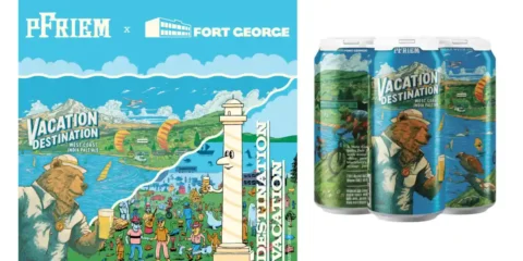 pFriem and Fort George Brew the Same Beer Two Totally Different Ways an poster for a new beer release