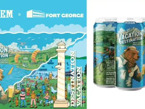 pFriem and Fort George Brew the Same Beer Two Totally Different Ways an poster for a new beer release