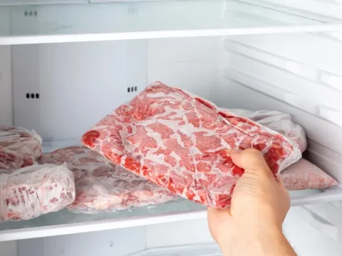 What Home Cooks Should Know About Selecting and Storing Beef Fresh beef cuts stored in a refrigerator for proper home storage.