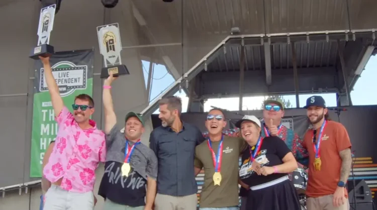 2026 GABF Winners Announced! Here are the Washington and Oregon Winners A group of people celebrate on stage after winning an award at GABF