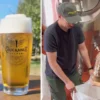 Chuckanut Brewery Celebrates Baker’s Beer, Brewed Using Surplus Bread A can of beer sitting next to a glass of freshly poured beer