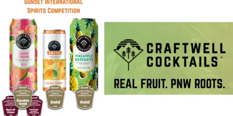 Craftwell Cocktails Wins Best of Class at International Spirits Competition Three cans of ready to drink cocktails