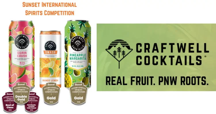 Craftwell Cocktails Wins Best of Class at International Spirits Competition Three cans of ready to drink cocktails