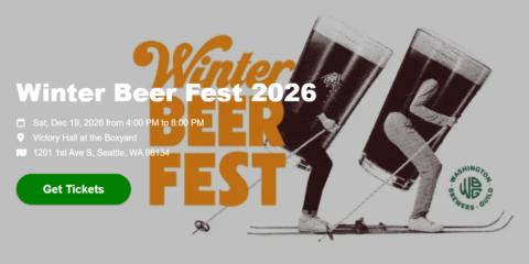 Washington Winter Beer Fest 2026. Tickets on Sale October 22nd A poster for a beer festival