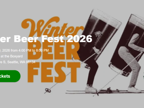 Washington Winter Beer Fest 2026. Tickets on Sale October 22nd A poster for a beer festival